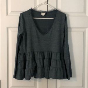 Anthropologie “Deletta” Thea Peplum top